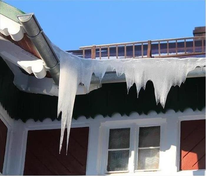 ice on house roof